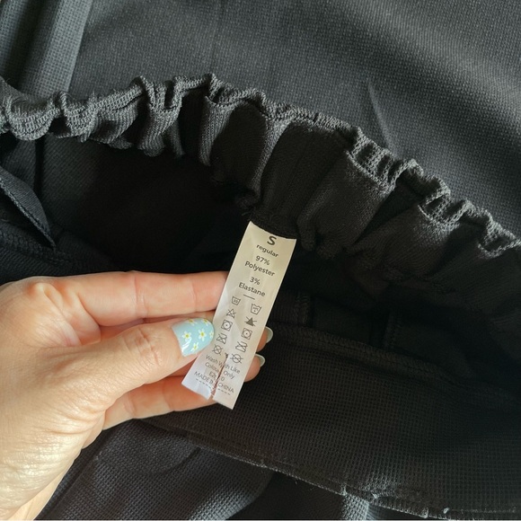 NWOT Cider Black Wide Leg Elastic Waist Stretch Trouser Pants Women's Size Small - Picture 4 of 4